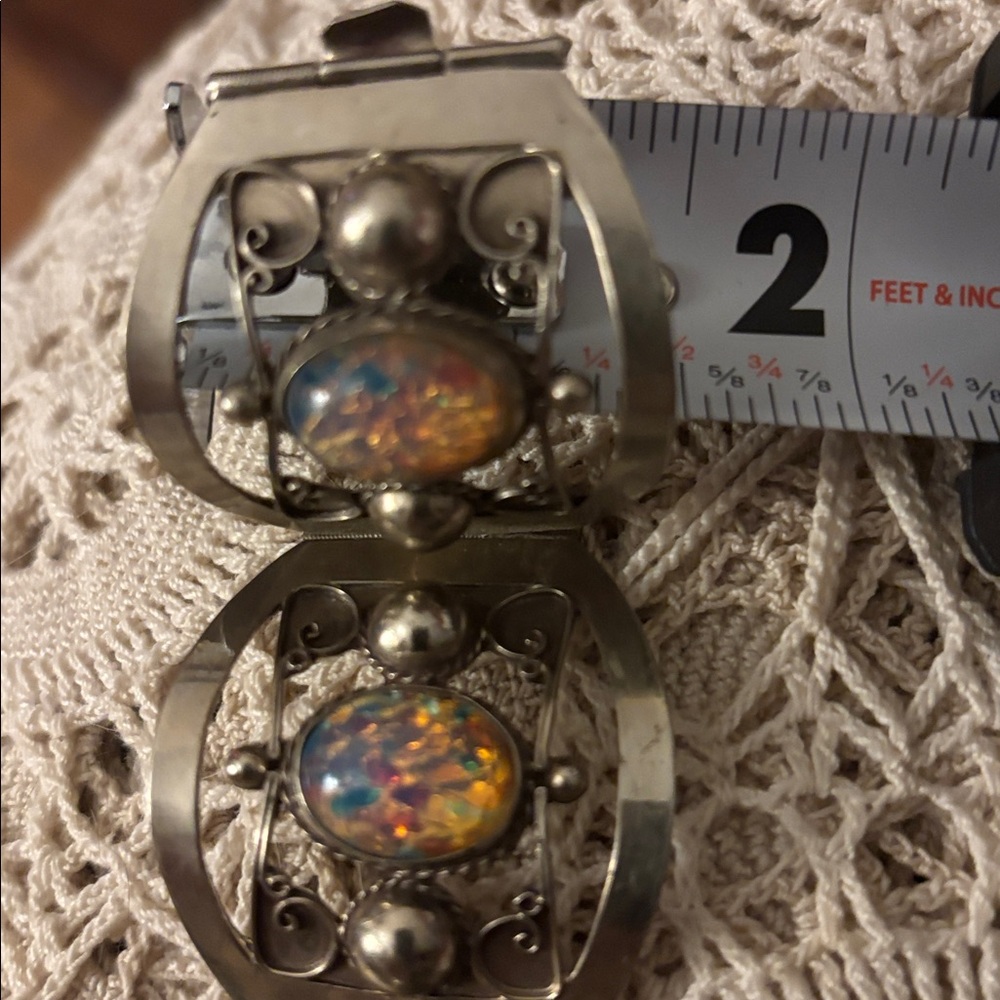 Vintage Sterling 925 Taxco link bracelet - Picture 7 of 13